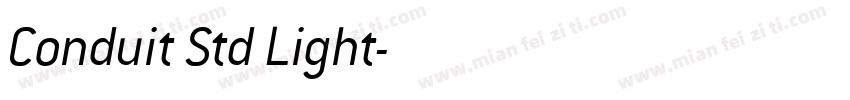 Conduit Std Light字体转换